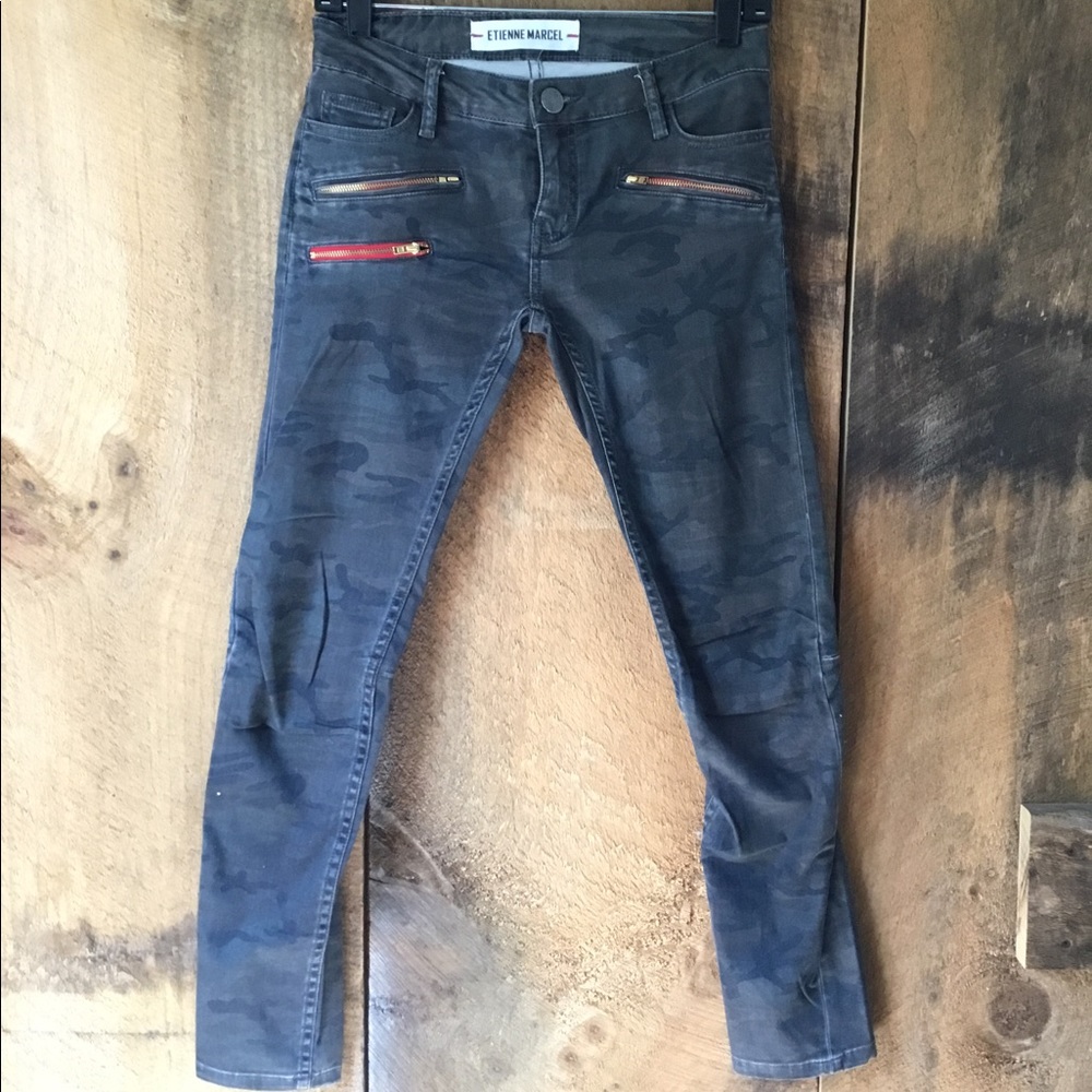 Etienne Marcel Camo Skinny Jeans
